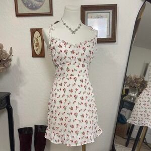 Cherry Coquette Ruffle Mini Valentines Dress